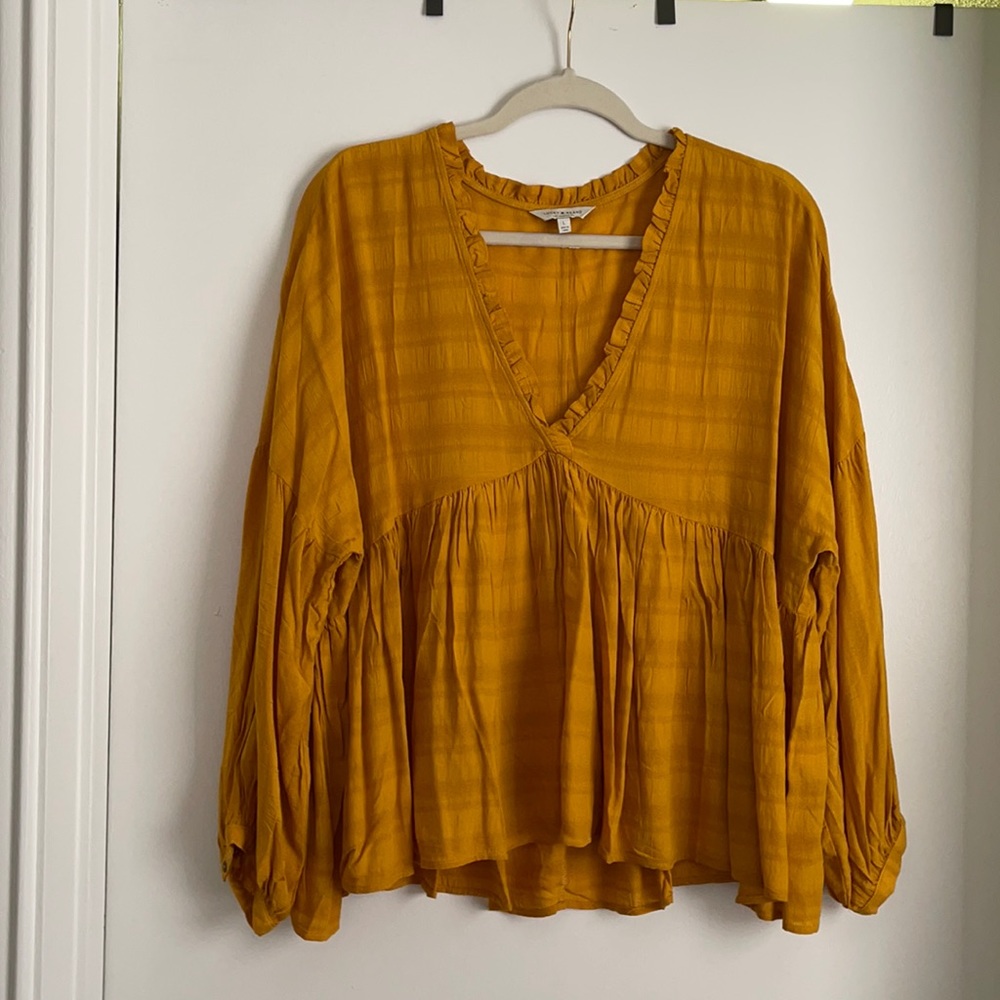 Yellow blouse by Lucky Brand